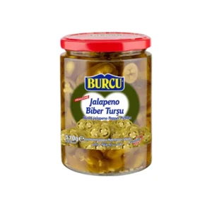 Burcu Sliced Jalapeno Pickled 570g – 12 pcs/ctn