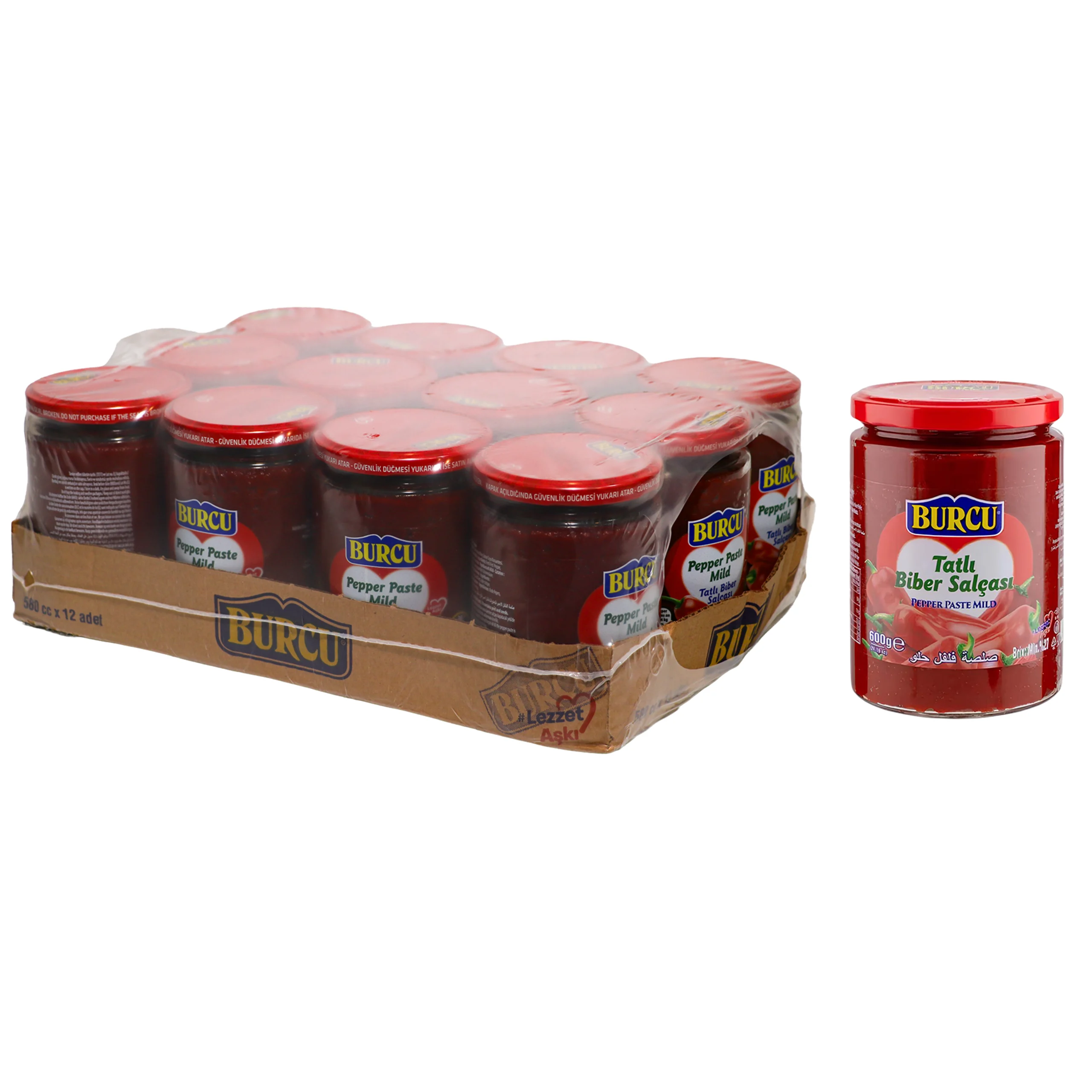 Burcu Pepper Paste Mild 600g - 12 pcs/ctn 2 Burcu Pepper Paste Mild 600g - 12 pcs/ctn - Image 2