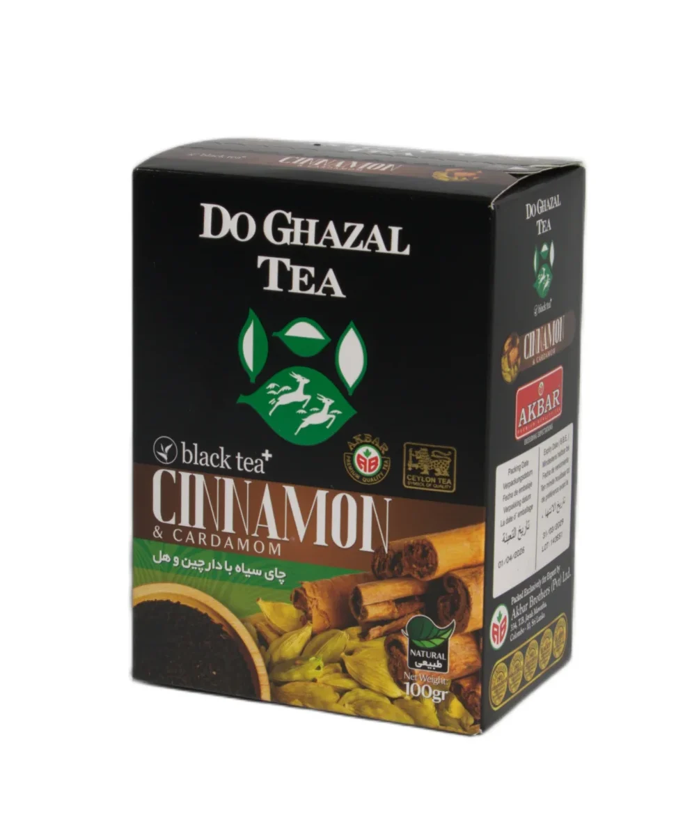 Do Ghazal Black Tea , Cinnamon & Cardamom 24 x 100g – 24 pcs/ctn 1 Do Ghazal Black Tea , Cinnamon & Cardamom 24 x 100g – 24 pcs/ctn