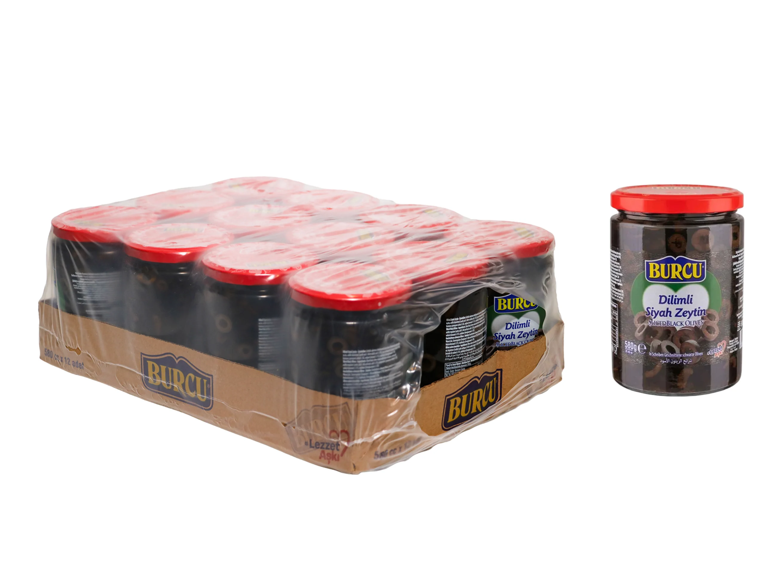 Burcu Sliced Black Olives 580g - 12 pcs/ctn 2 Burcu Sliced Black Olives 580g - 12 pcs/ctn - Image 2