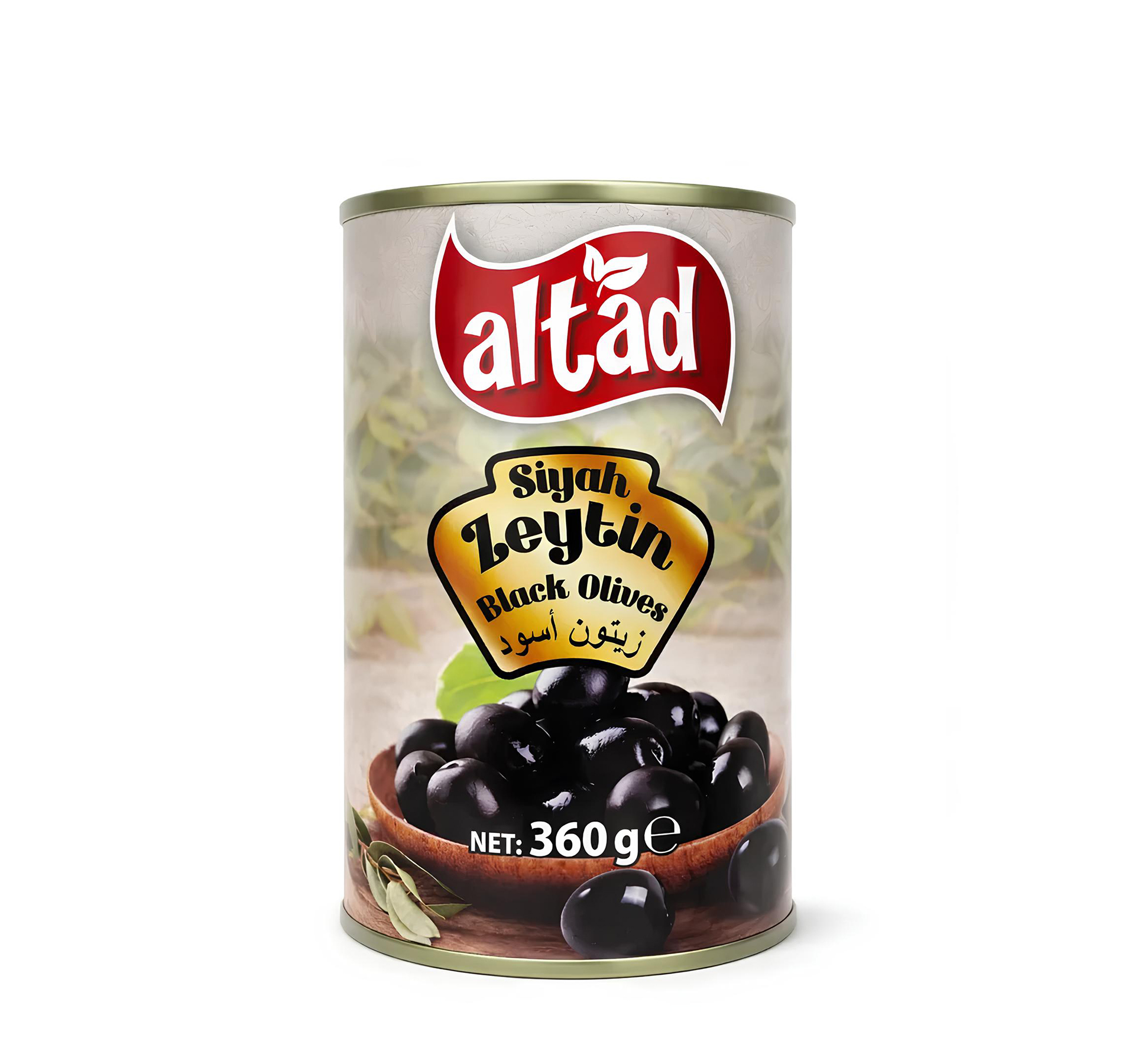 Altad Black Olives (Tin) 360g - 12pec/ctn 1 Altad Black Olives (Tin) 360g - 12pec/ctn