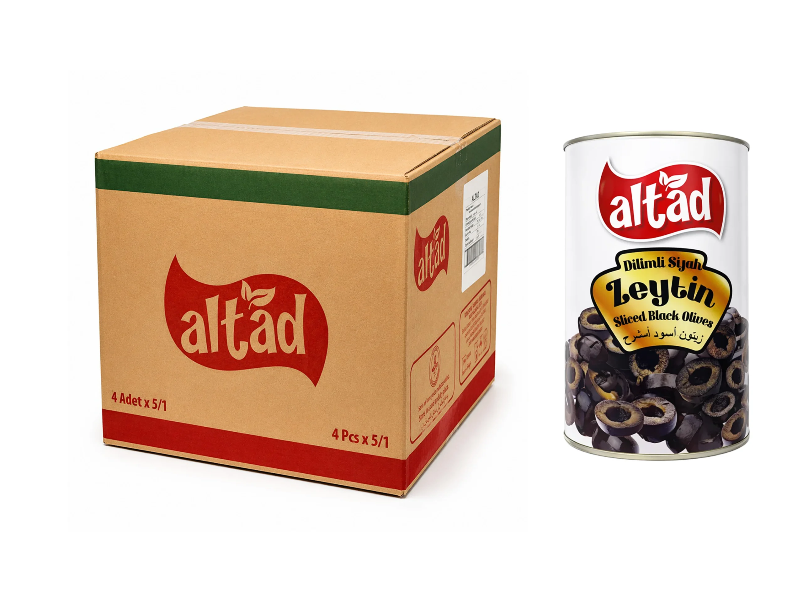 Altad Black Olives (Tin) 360g - 12pec/ctn 2 Altad Black Olives (Tin) 360g - 12pec/ctn - Image 2