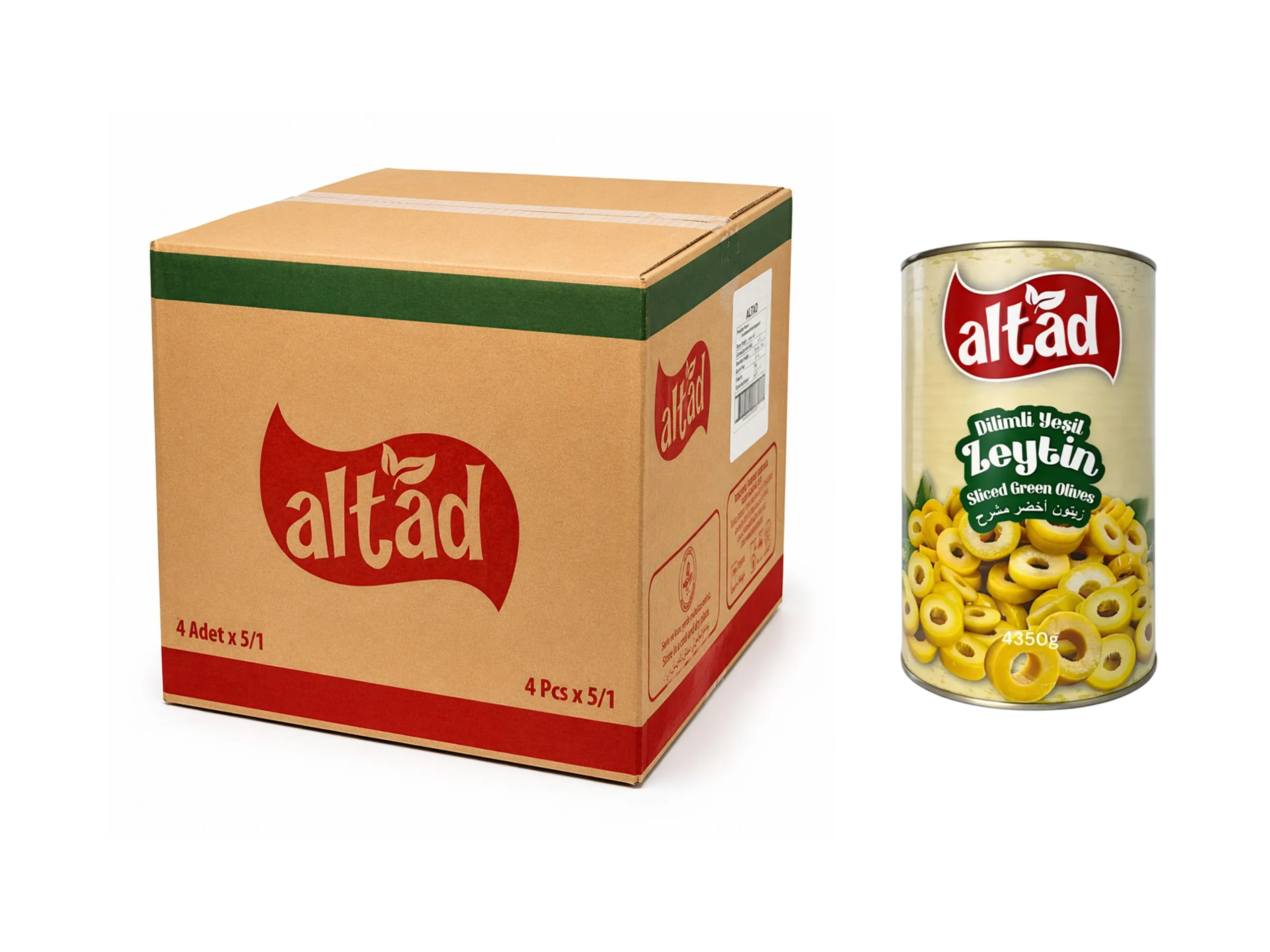 Altad Sliced Green Olives 4350g – 4 pcs/ctn 2 Altad Sliced Green Olives 4350g – 4 pcs/ctn - Image 2