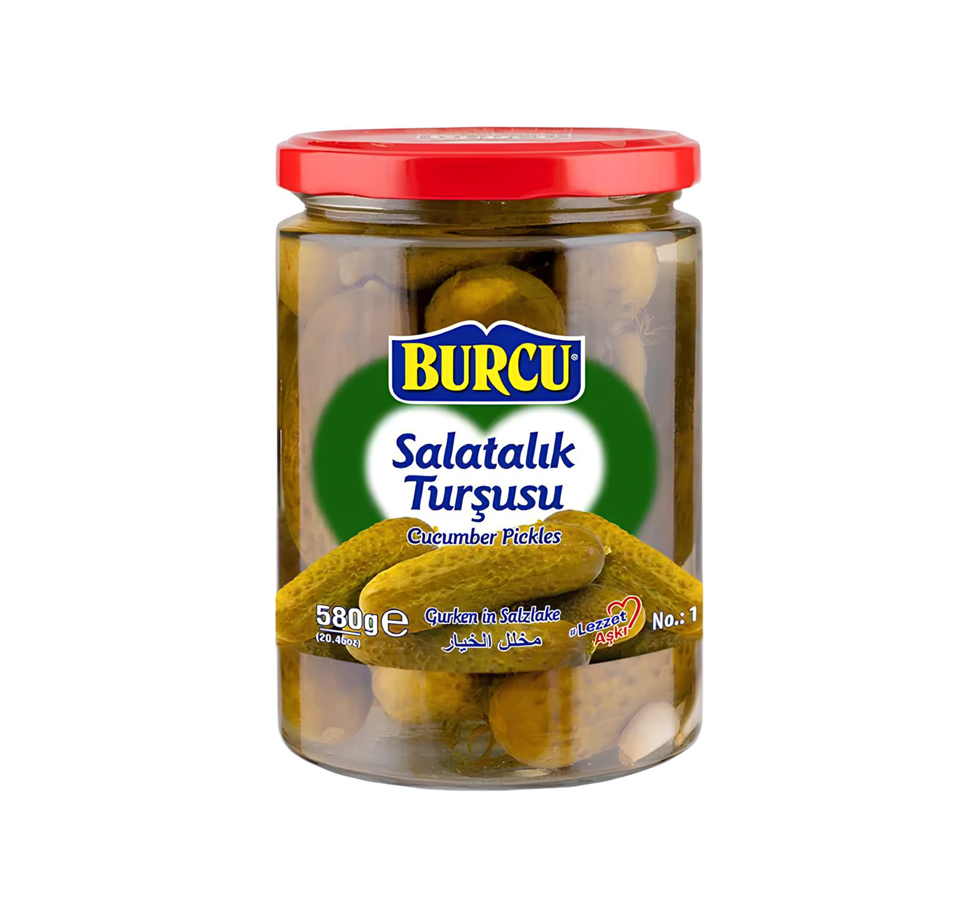 Burcu Cucumber Pickle 580g no.1 - 12 pcs/ctn 1 Burcu Cucumber Pickle 580g no.1 - 12 pcs/ctn
