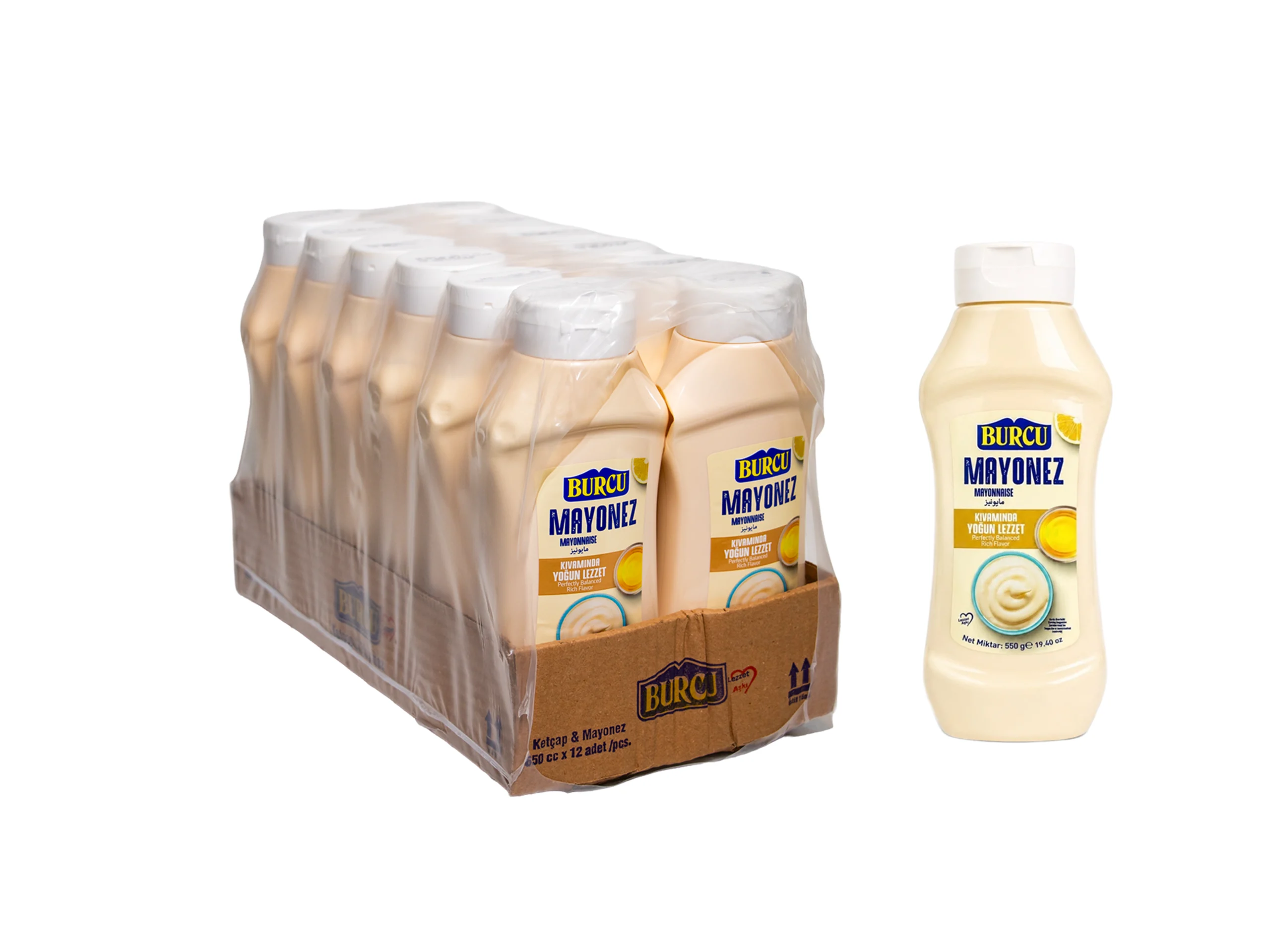 Burcu Mayonnaise 550g – 12 pcs/ctn 2 Burcu Mayonnaise 550g – 12 pcs/ctn - Image 2