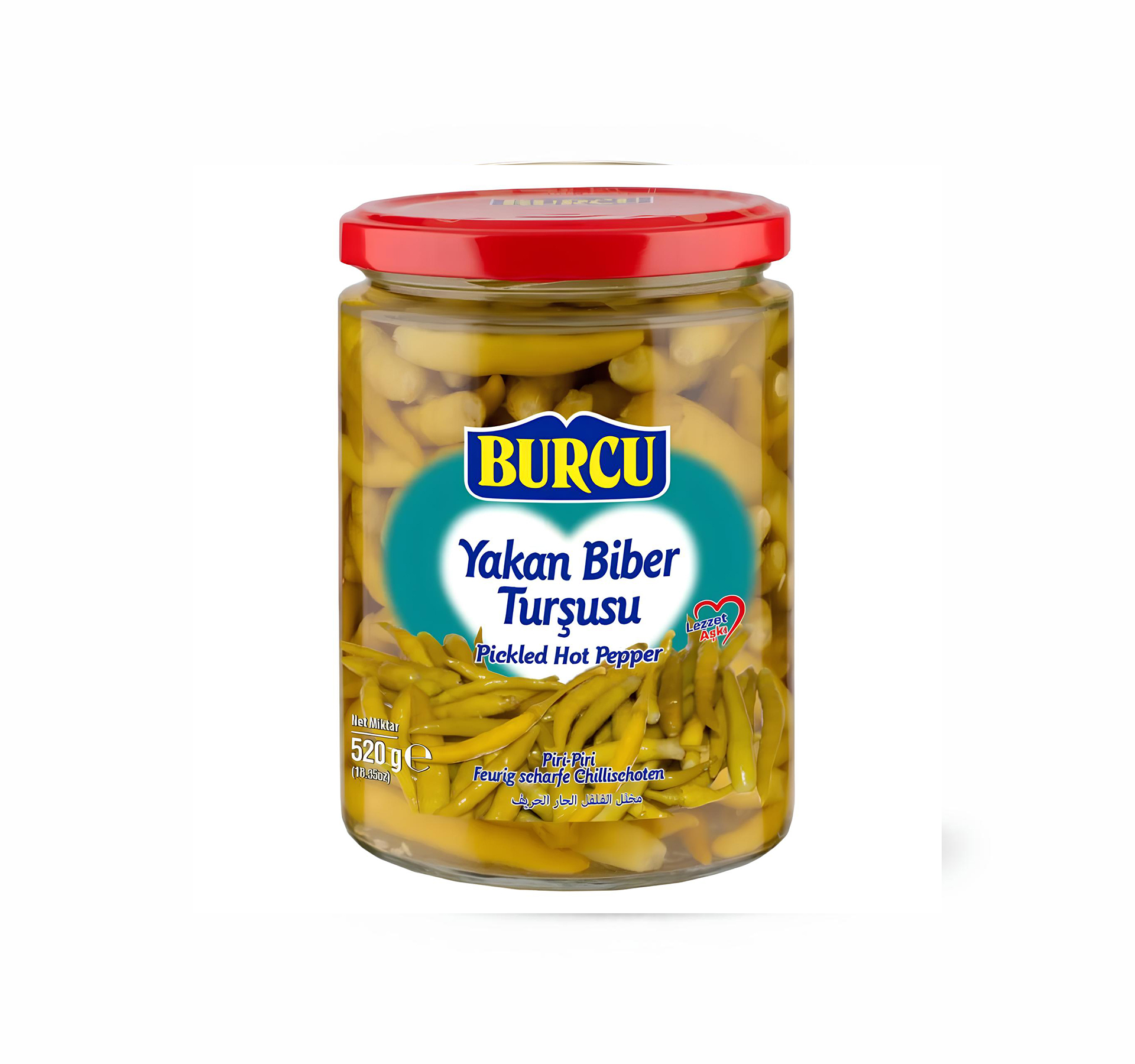 Burcu Pepper Pickle 520g - 12 pcs/ctn 1 Burcu Pepper Pickle 520g - 12 pcs/ctn