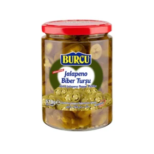 Burcu Sliced Jalapeno Pickled 570g – 12 pcs/ctn