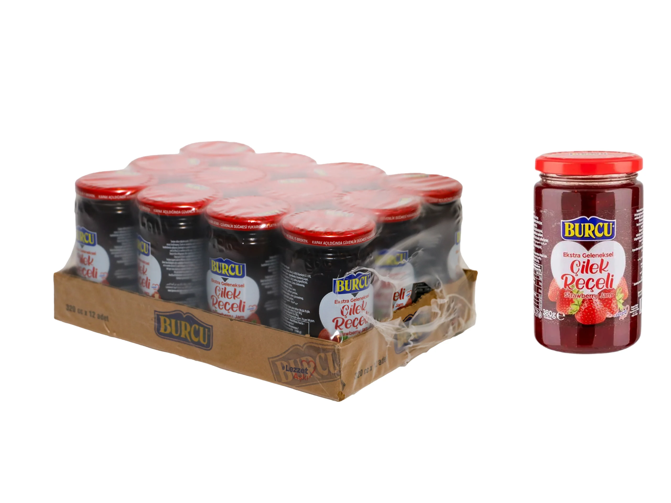 Burcu Strawberry Jam 700g - 12 pcs/ctn 2 Burcu Strawberry Jam 700g - 12 pcs/ctn - Image 2