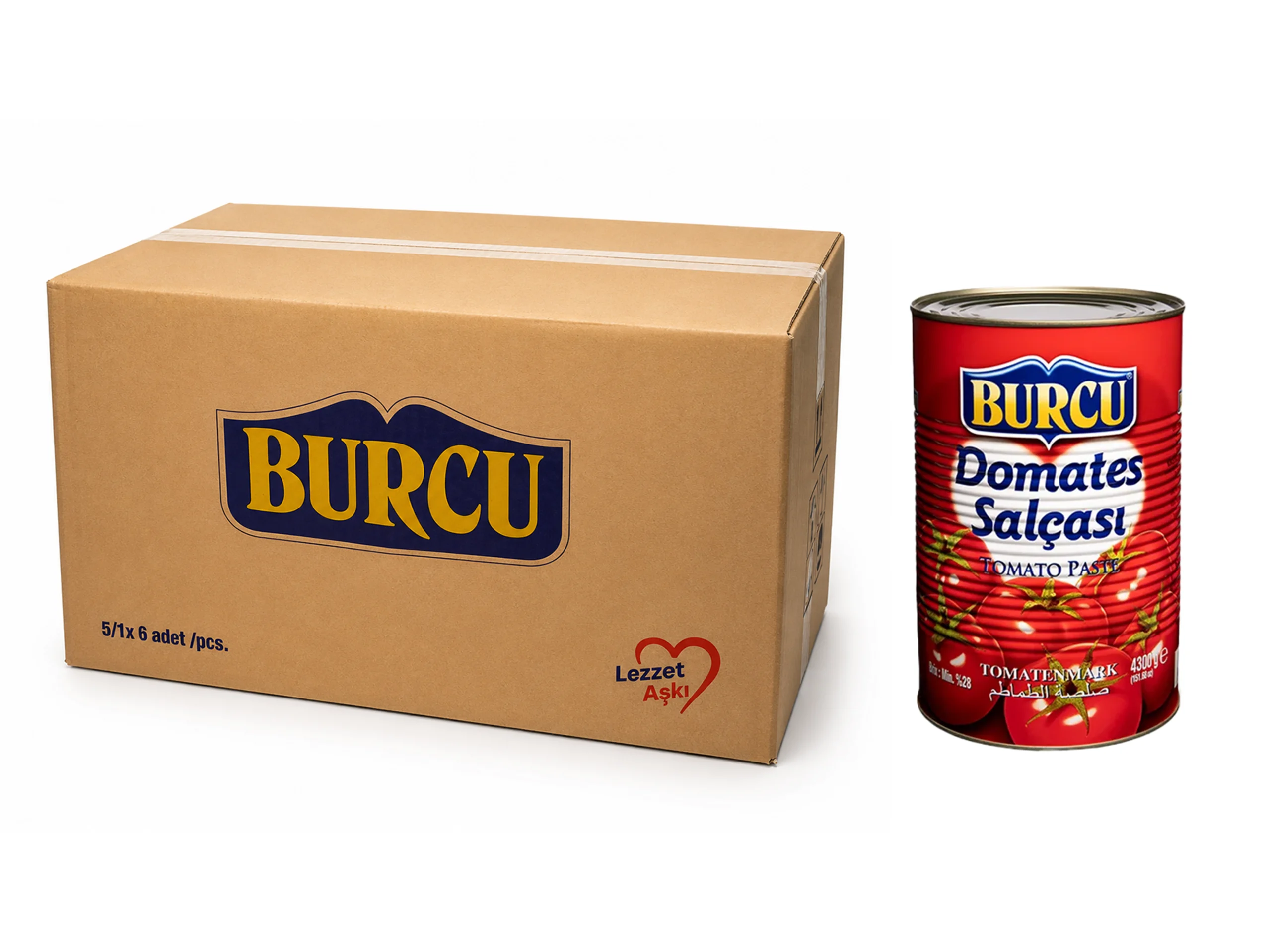 Burcu Tomato Paste 4300g - 6 pcs/ctn 2 Burcu Tomato Paste 4300g - 6 pcs/ctn - Image 2