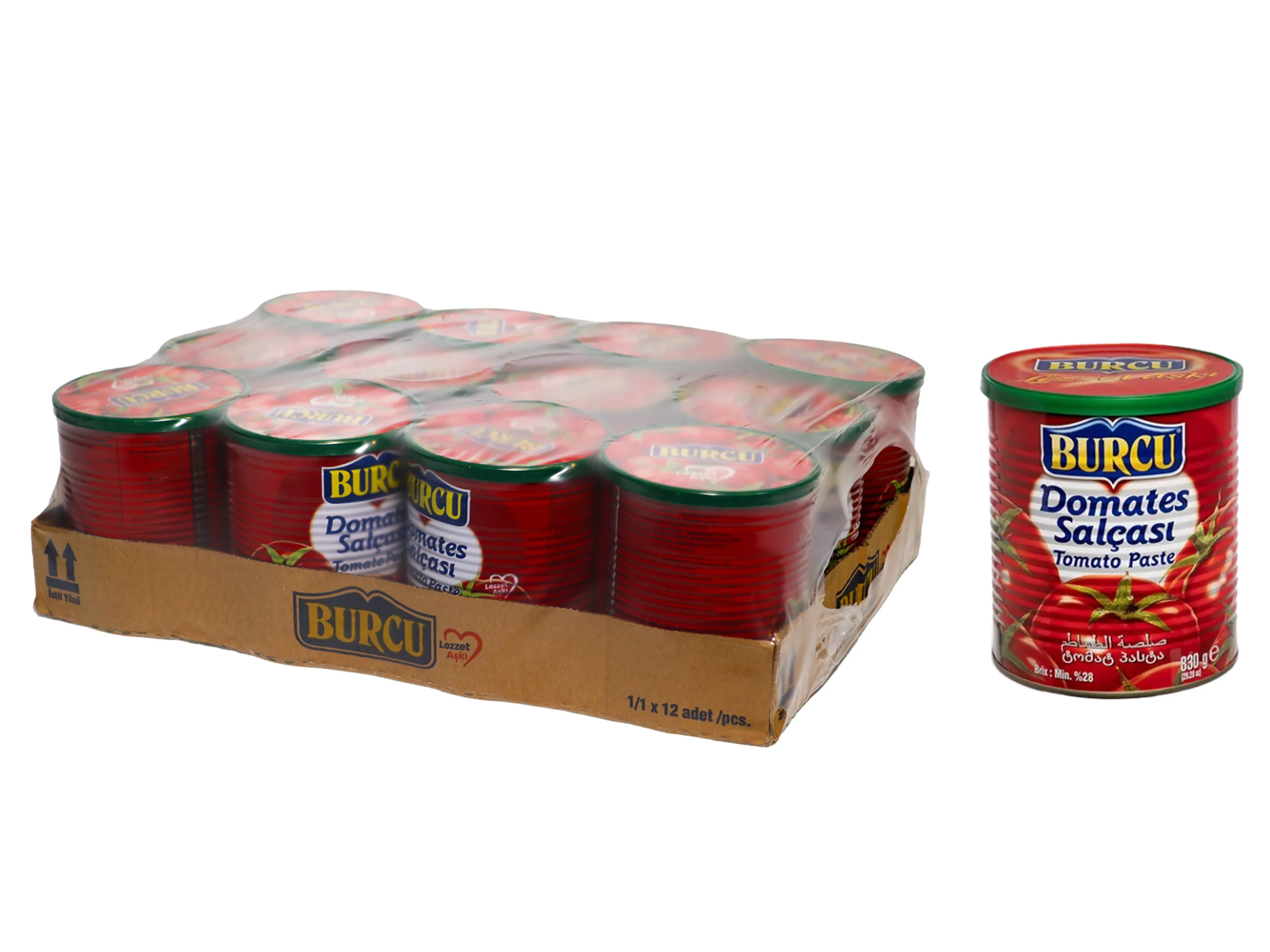 Burcu Tomato Paste 830g - 12 pcs/ctn 2 Burcu Tomato Paste 830g - 12 pcs/ctn - Image 2
