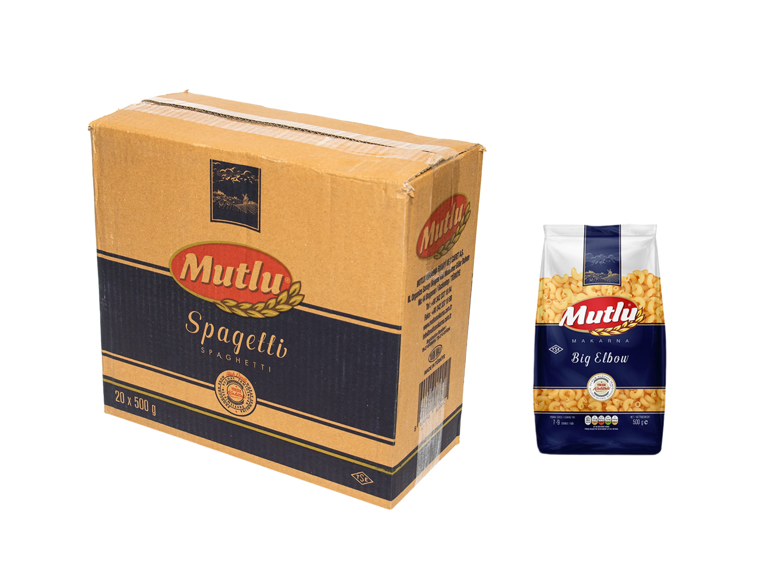 Mutlu Big Elbow 500g -20 pcs/ctn 2 Mutlu Big Elbow 500g -20 pcs/ctn - Image 2