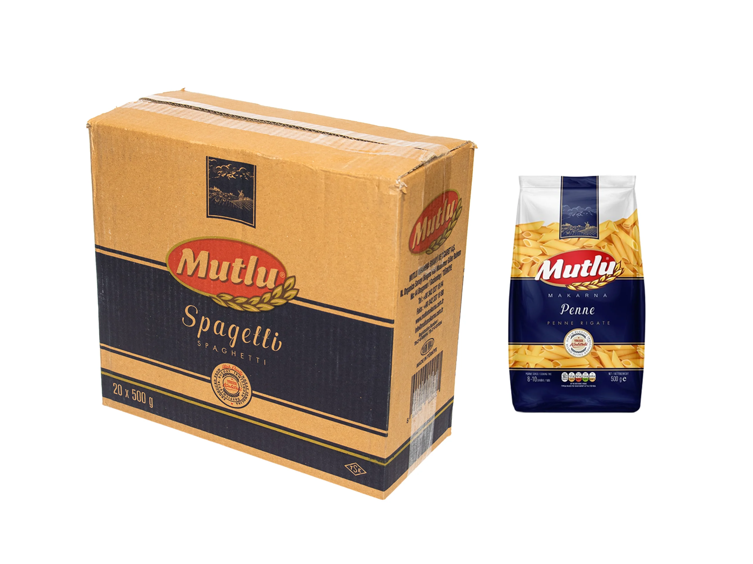 Mutlu Penne Rigate 500g - 20 pcs/ctn 2 Mutlu Penne Rigate 500g - 20 pcs/ctn - Image 2